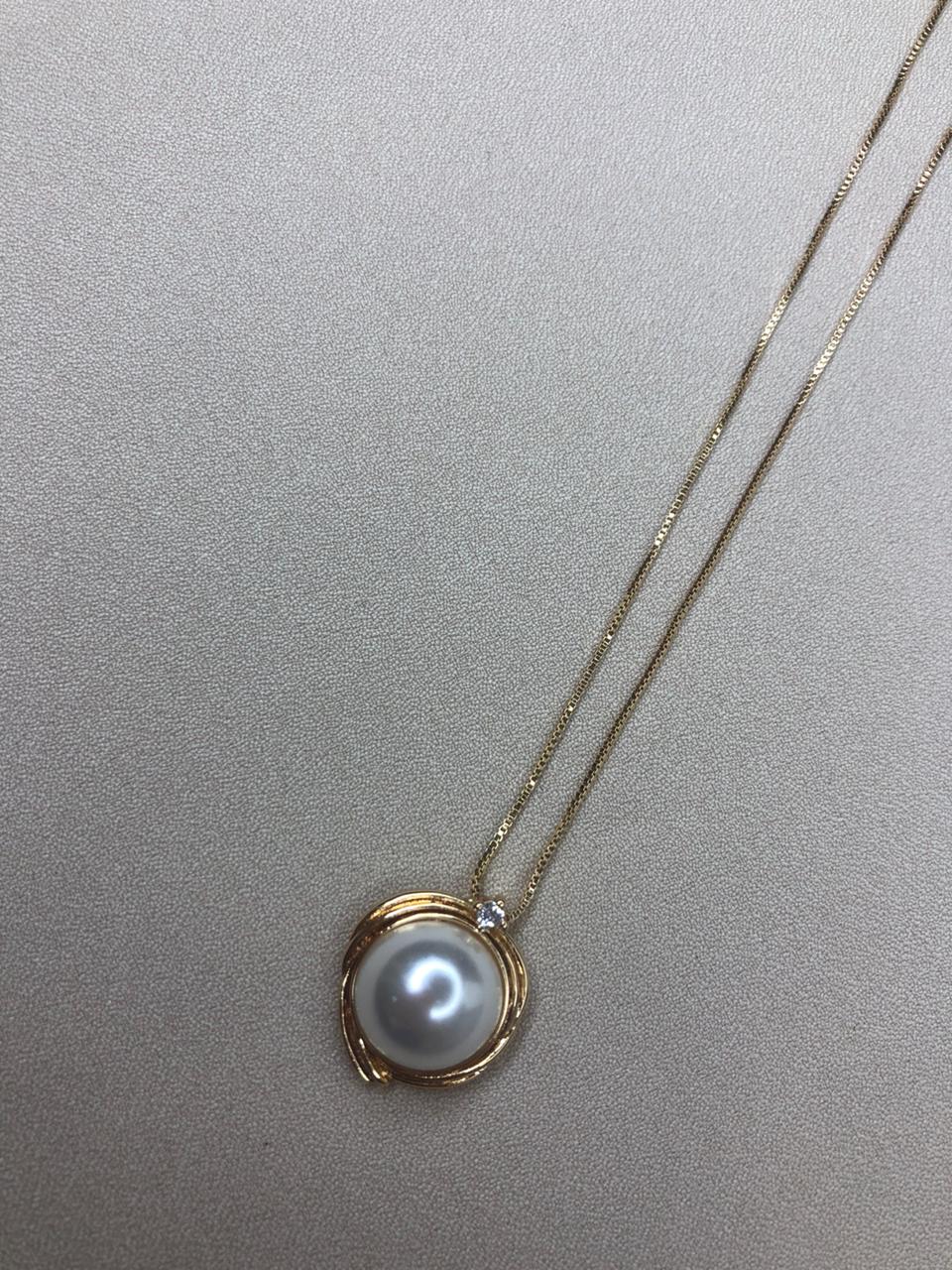 4482 COLAR COM PEROLA E MICRO PONTO DE LUZ