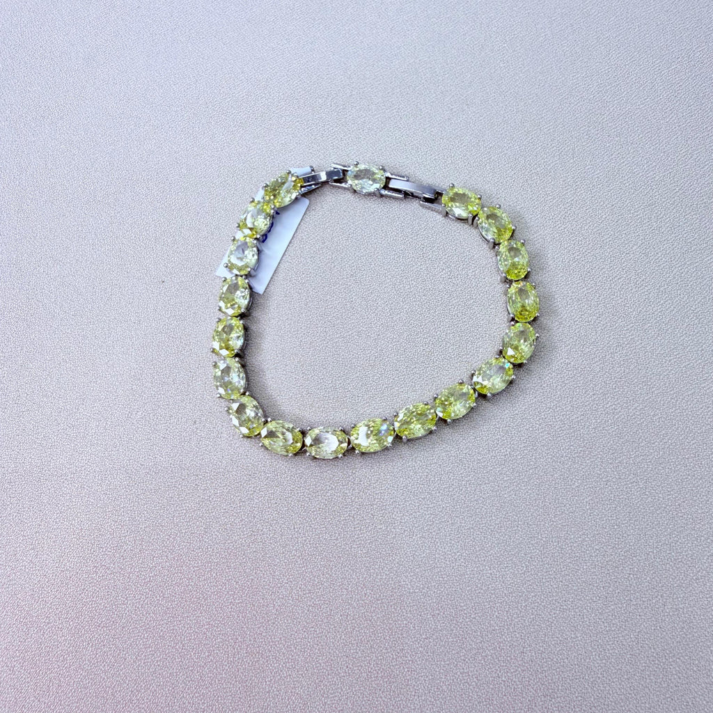 PULSEIRAS COM PREDRAS OVAL CITRINO