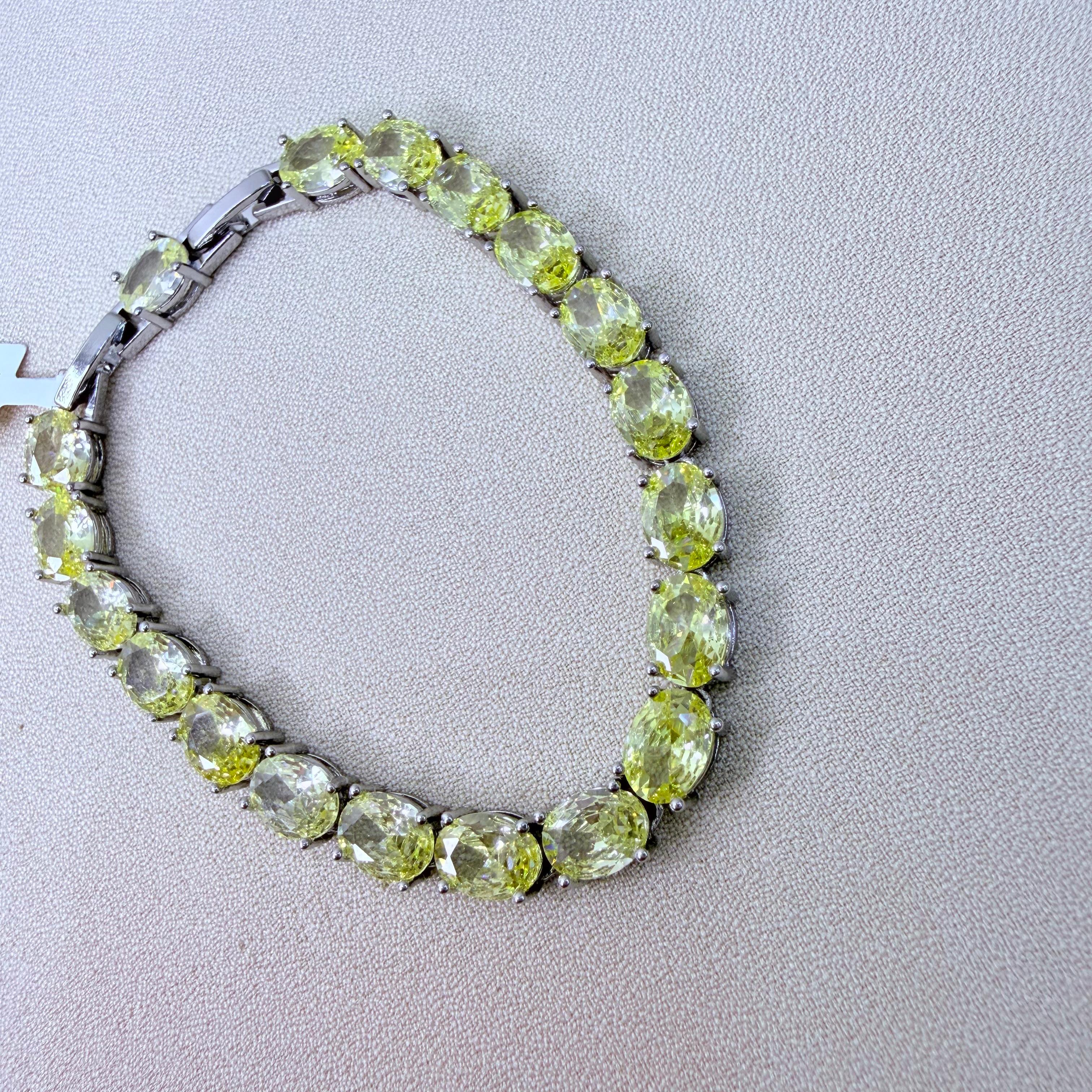 PULSEIRAS COM PREDRAS OVAL CITRINO